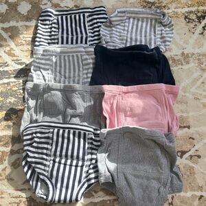 Hanna Andersson Training Striped and Solid Kids Underwear Set xs 8